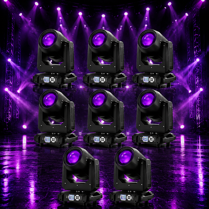 KTVLIGHTS 150W RGBW 4-in-1 Beam Moving Head DJ Stage Light-E58