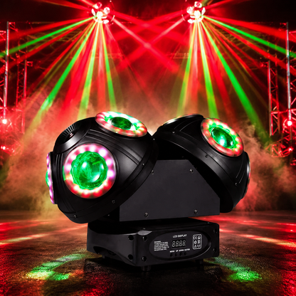 KTVLIGHTS 150W 8 LED RGBW 360 Rotating Moving Head Light-E65