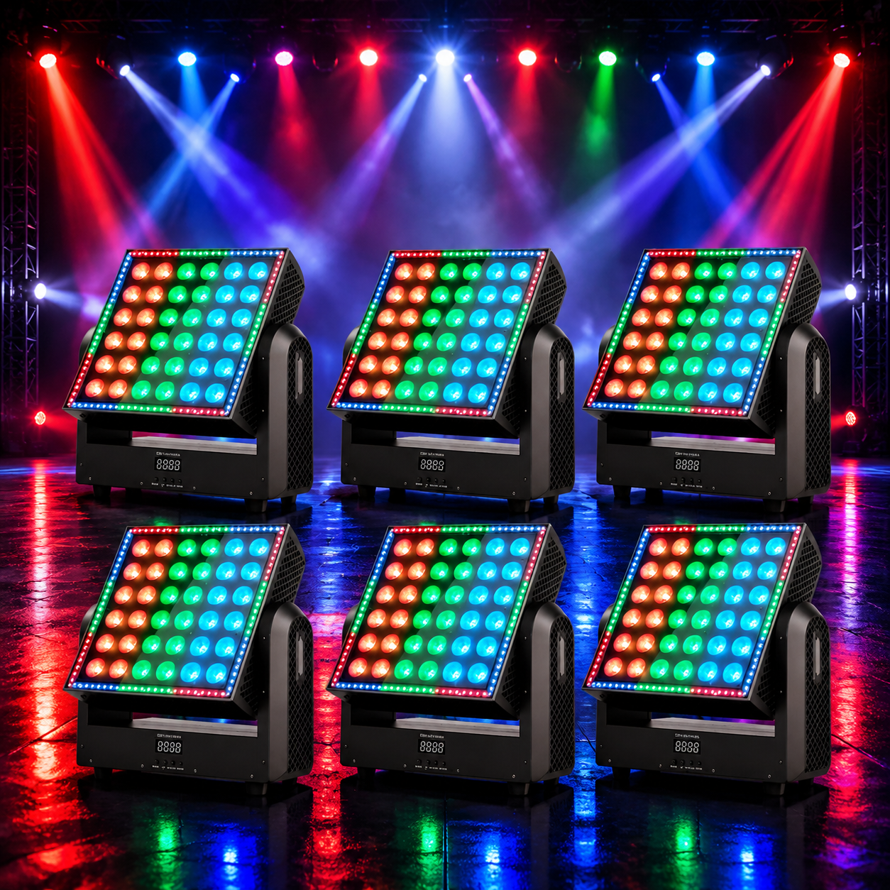 KTVLIGHTS 200W LED Strobe Moving Head Light RGBW DJ Lighting-E66