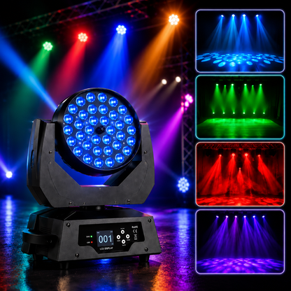 KTVLIGHTS RGBW LED Moving Head DJ Stage Light Party Club-E84
