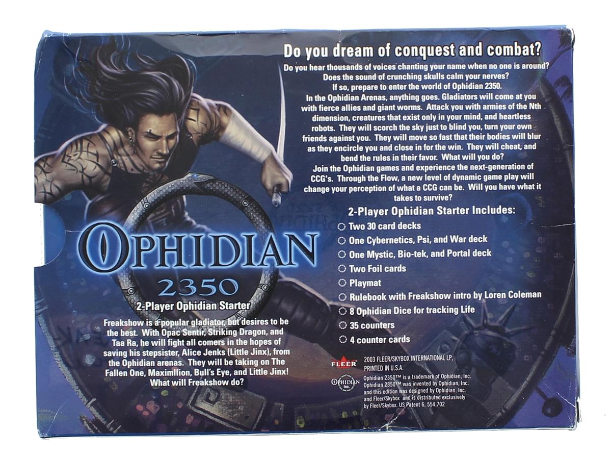 Ophidian 2350 Collectible Card Game 2 Player Starter Set
