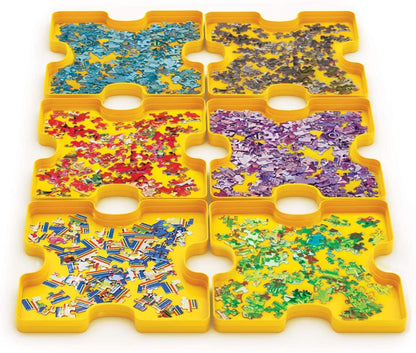 SmartPuzzle Sort & Store 6-Piece Jigsaw Puzzle Tray Set