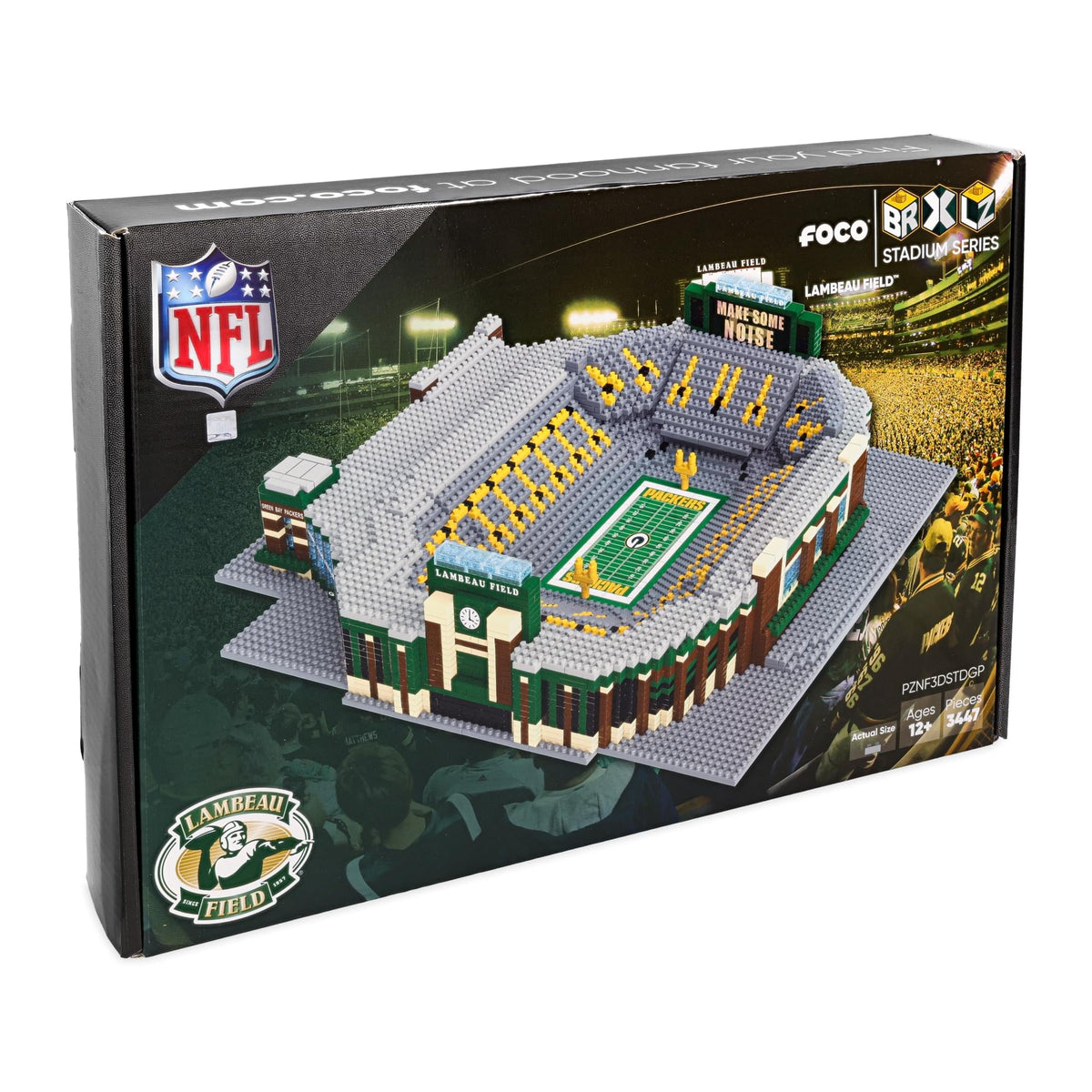 Green Bay Packers NFL FOCO BRXLZ Stadium Building Block Set