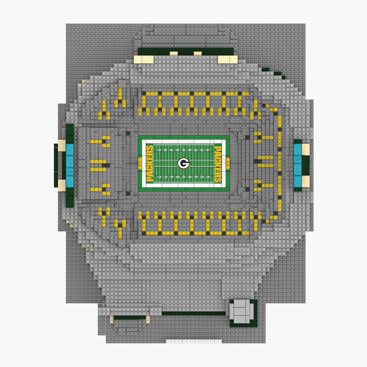 Green Bay Packers NFL FOCO BRXLZ Stadium Building Block Set