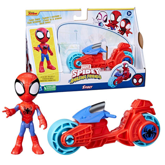 Marvel Spidey and Friends Figure & Motorcycle | Spidey