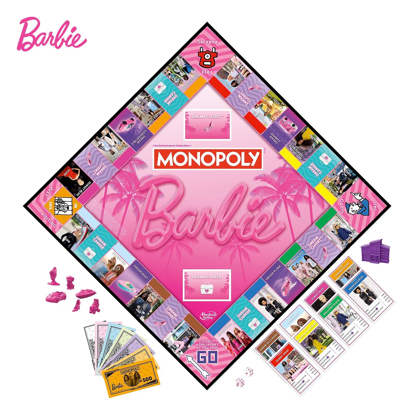 Monopoly: Barbie Edition Board Game | 2-6 Players