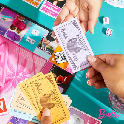 Monopoly: Barbie Edition Board Game | 2-6 Players