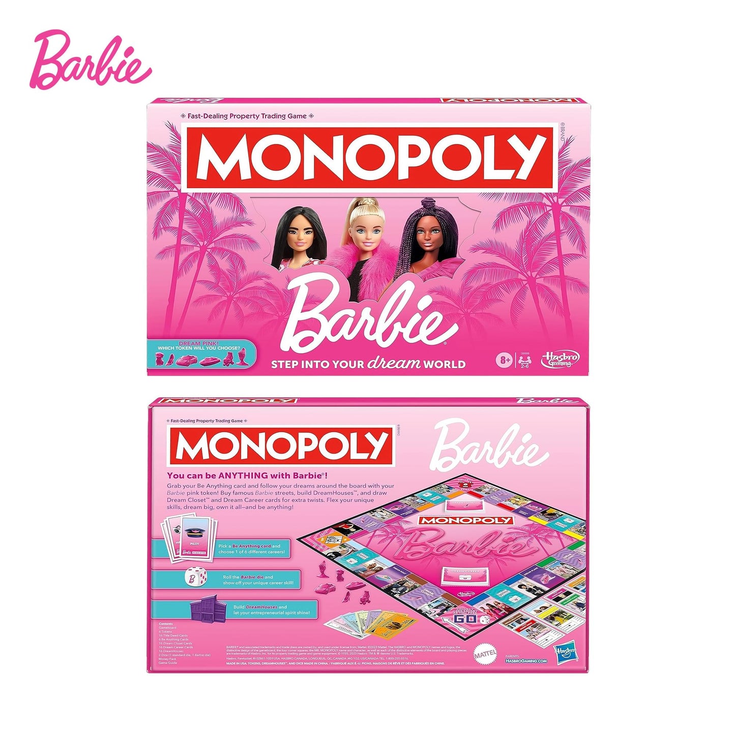 Monopoly: Barbie Edition Board Game | 2-6 Players