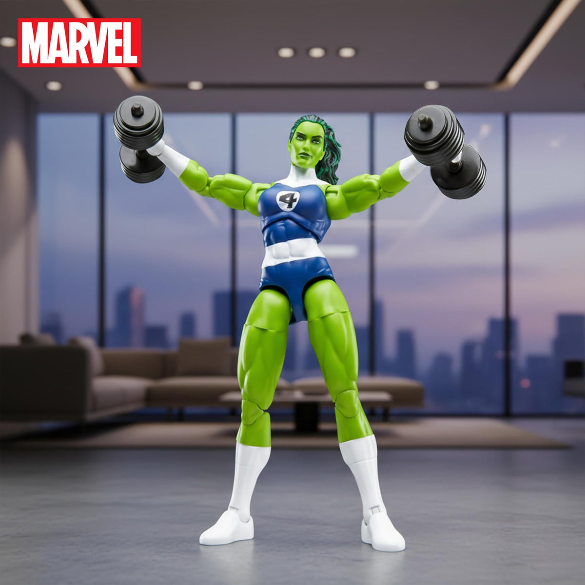 Marvel Legends Fantastic Four She-Hulk Action 6-Inch Action Figure