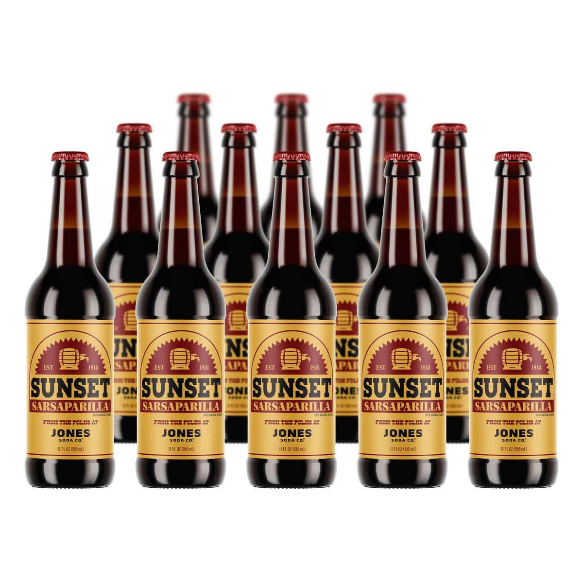 Fallout Sunset Sarsaparilla 12oz Jones Soda | 12 Pack