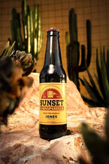 Fallout Sunset Sarsaparilla 12oz Jones Soda | 4 Pack