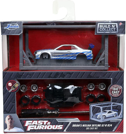 Fast & Furious Build N Collect 1:55 Die Cast Vehicle | Nissan Skyline GT-R
