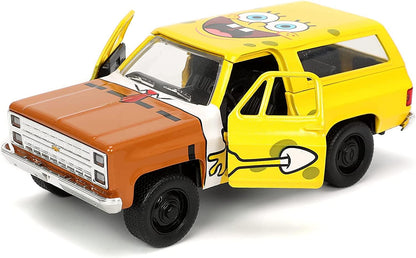 SpongeBob 1:32 1980 Chevy Blazer K5 Diecast Car and Figure