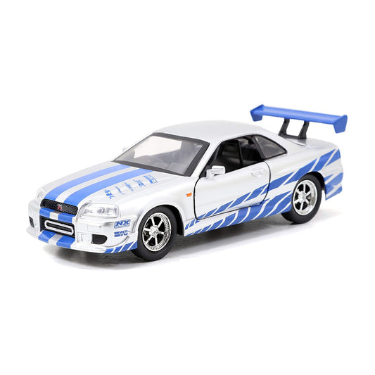 Fast and Furious 1:32 Brians Nissan Skyline GT-R R34 Diecast Car