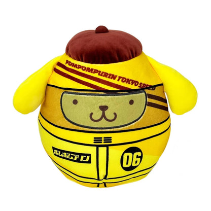 Squishmallows X Sanrio 8 Inch Plush | Pompompurin Tokyo Speed Racer