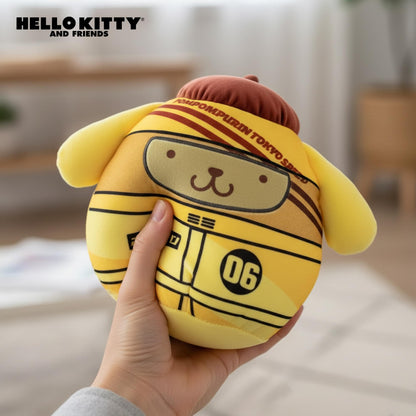 Squishmallows X Sanrio 8 Inch Plush | Pompompurin Tokyo Speed Racer
