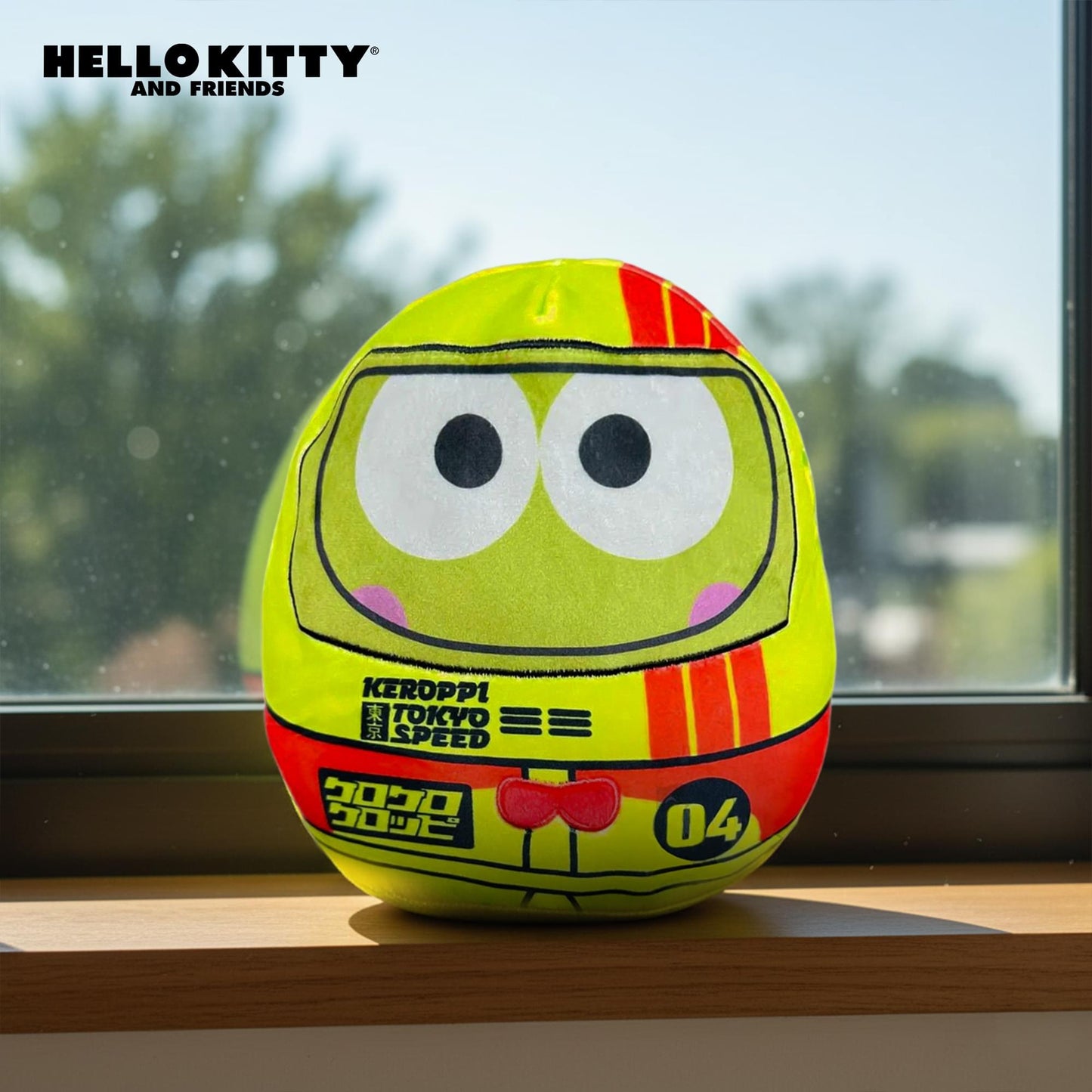 Squishmallows X Sanrio 8 Inch Plush | Keroppi Tokyo Speed Racer