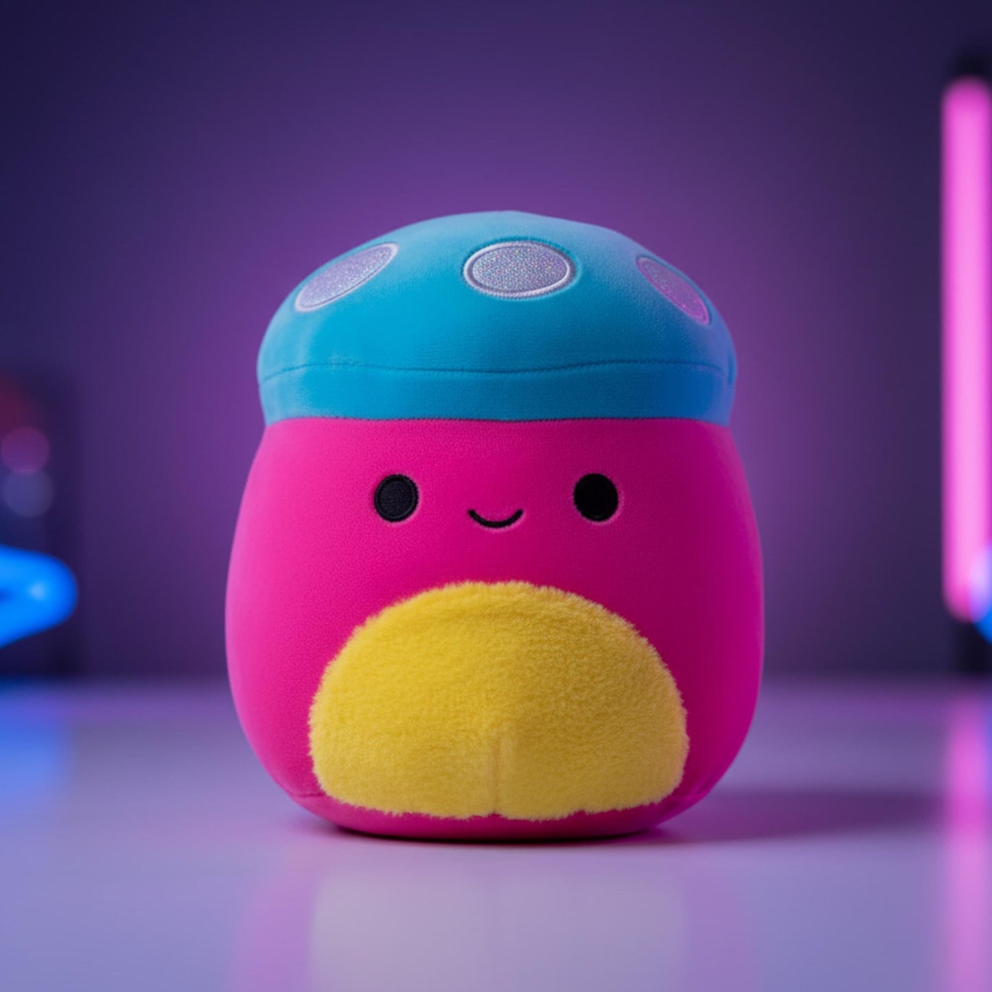 Squishmallows Blacklight Squad 8 Inch Plush | Randall The Mushroom