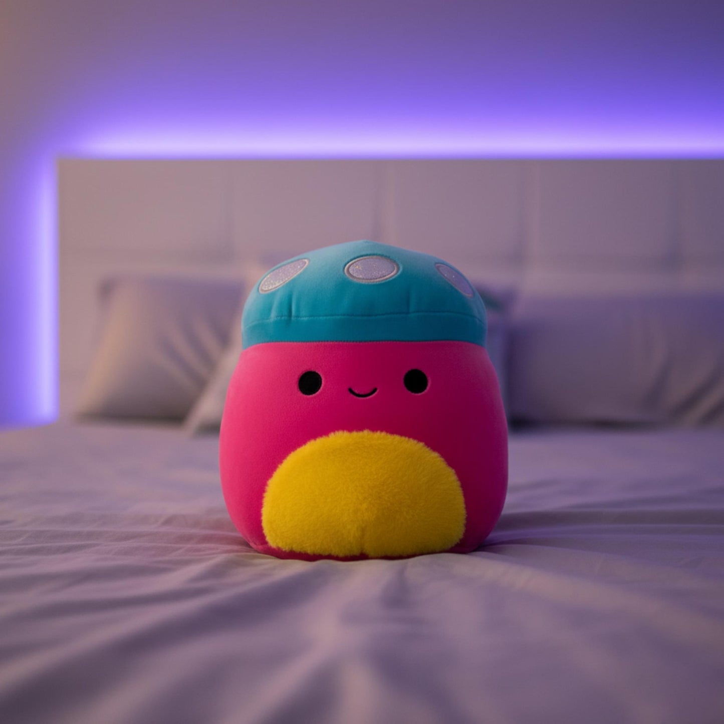 Squishmallows Blacklight Squad 8 Inch Plush | Randall The Mushroom