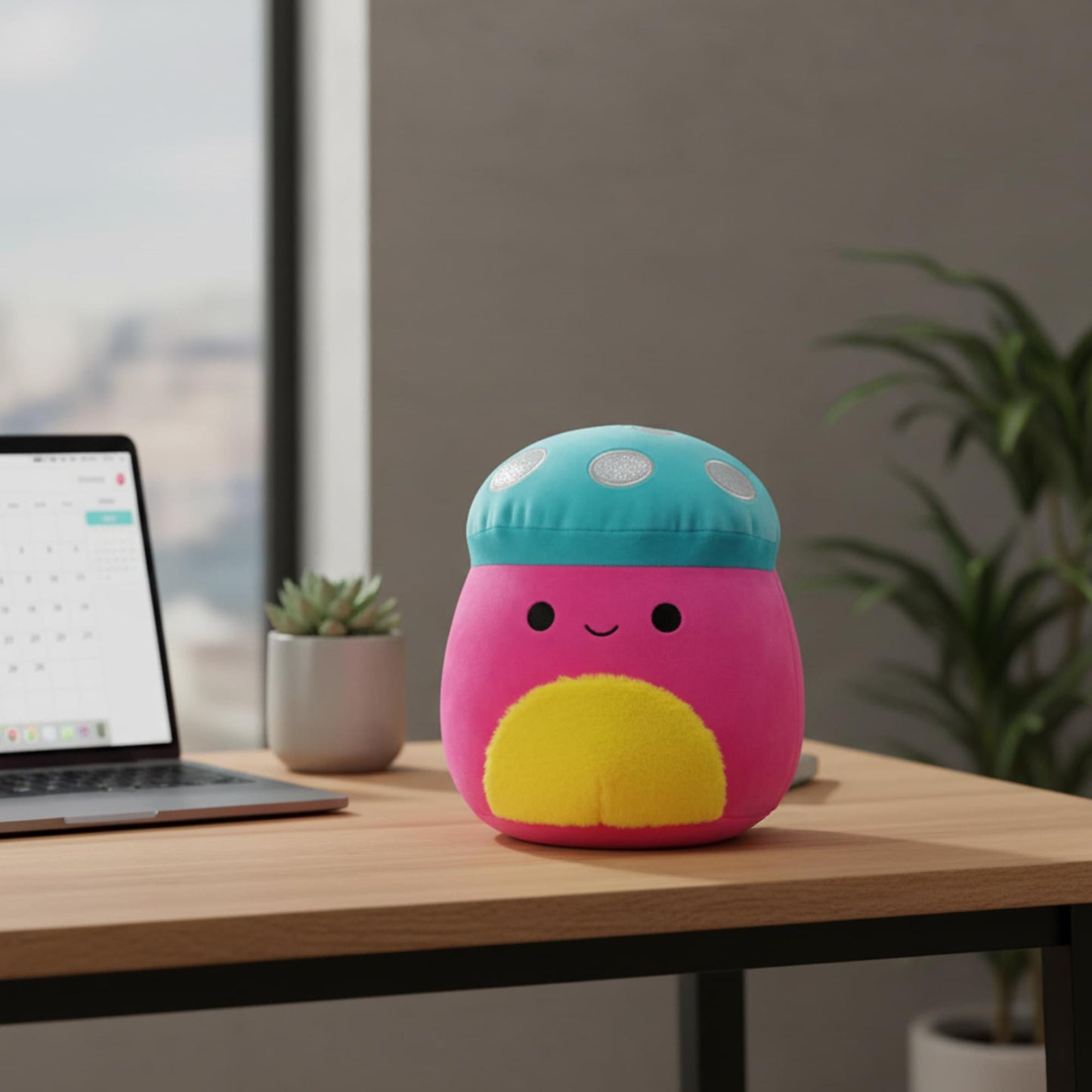 Squishmallows Blacklight Squad 8 Inch Plush | Randall The Mushroom
