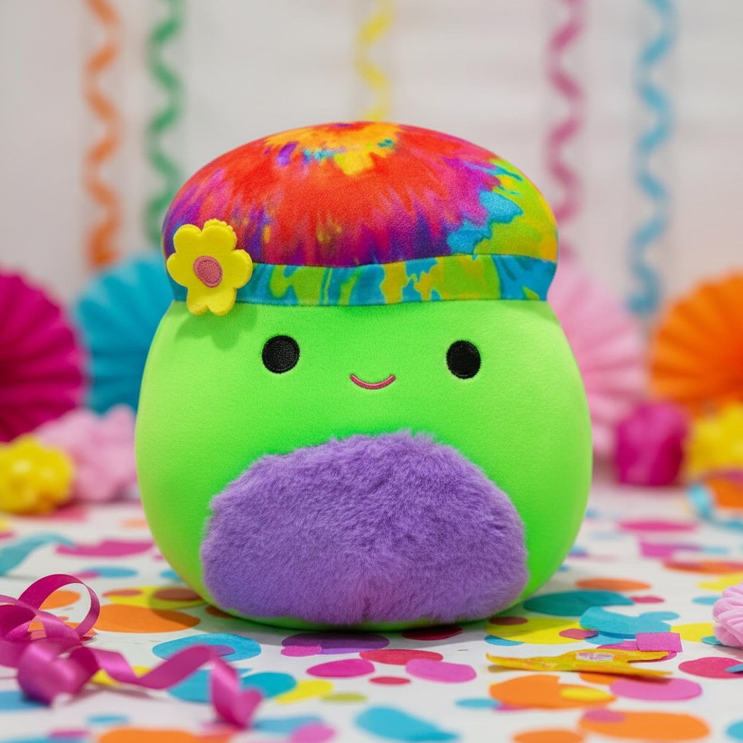 Squishmallows Blacklight Squad 8 Inch Plush | Garo The Mushroom