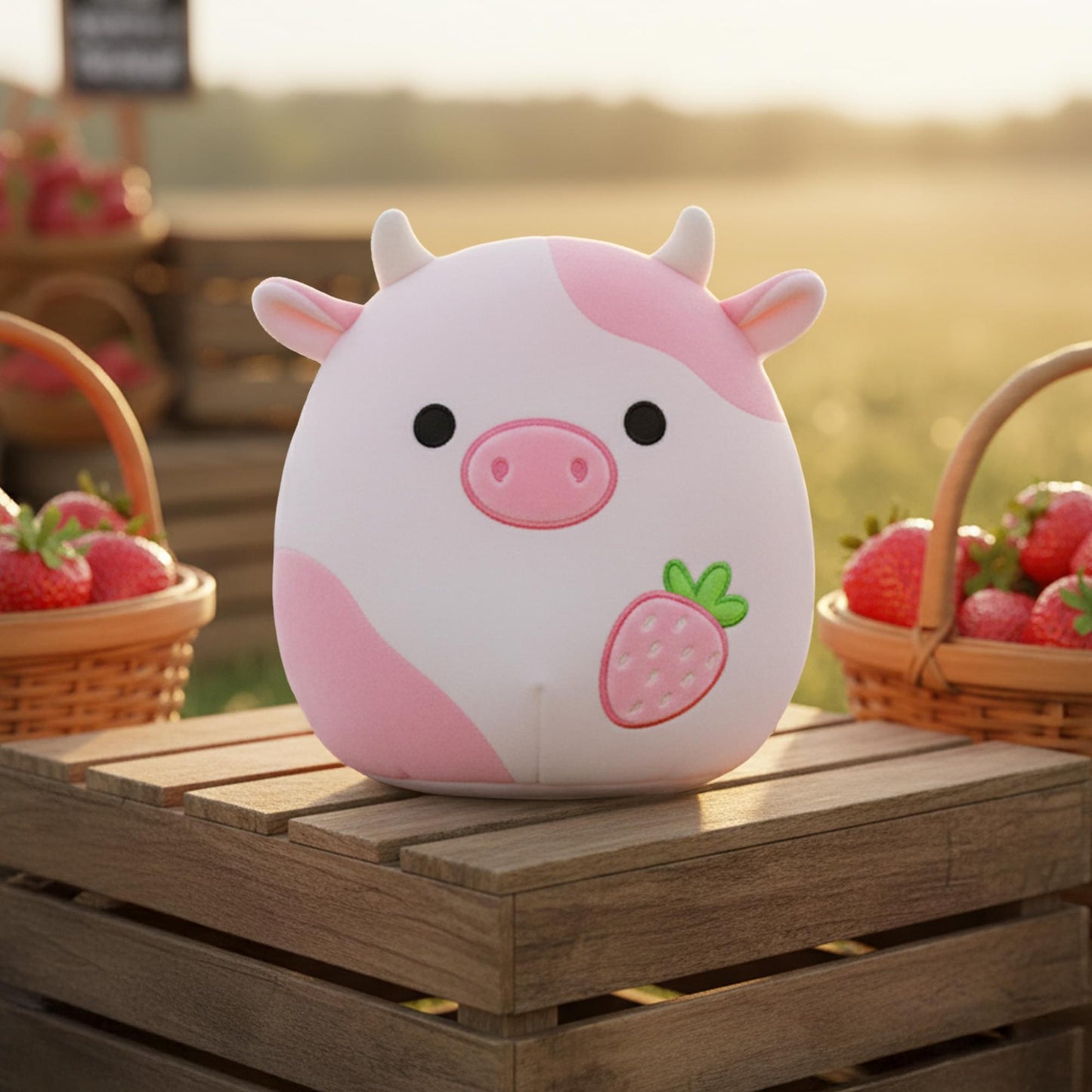 Squishmallows 8 Inch Plush | Reshma The Strawberry Cow