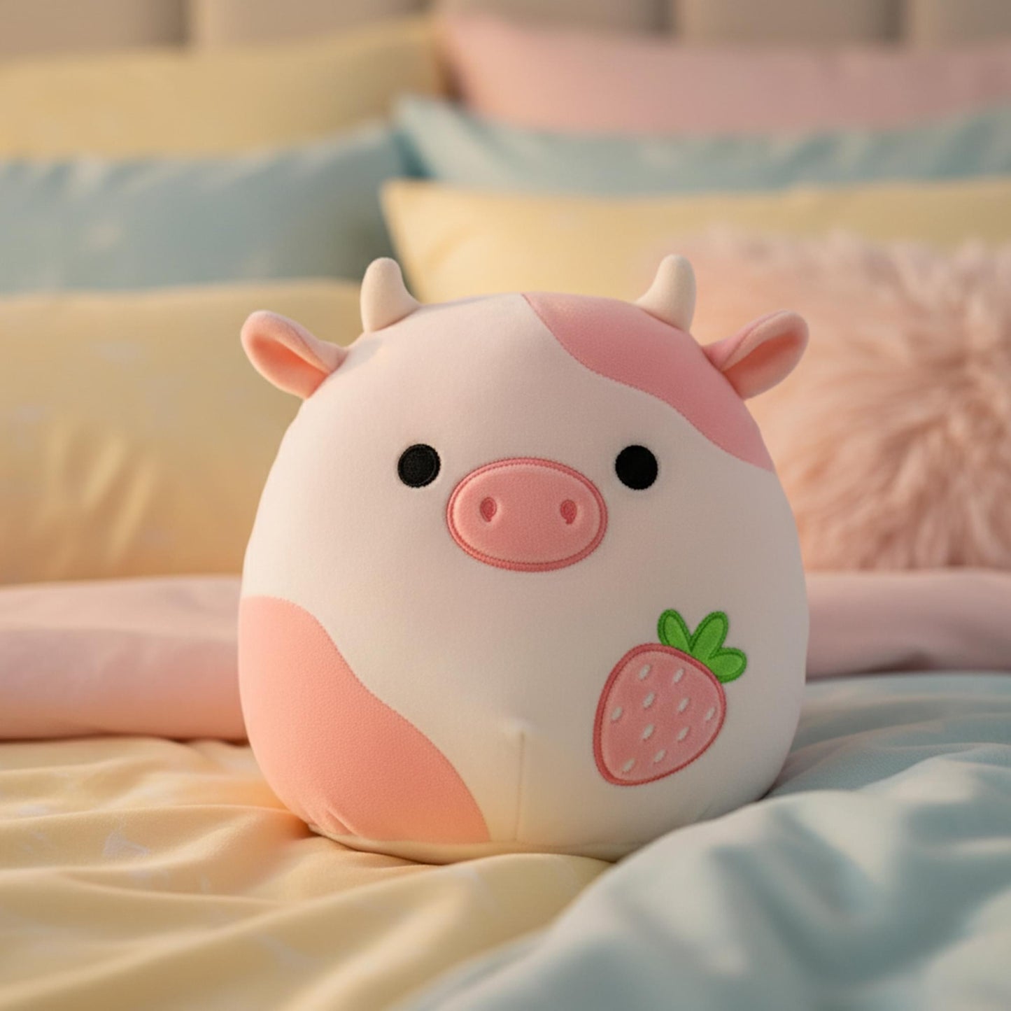 Squishmallows 8 Inch Plush | Reshma The Strawberry Cow