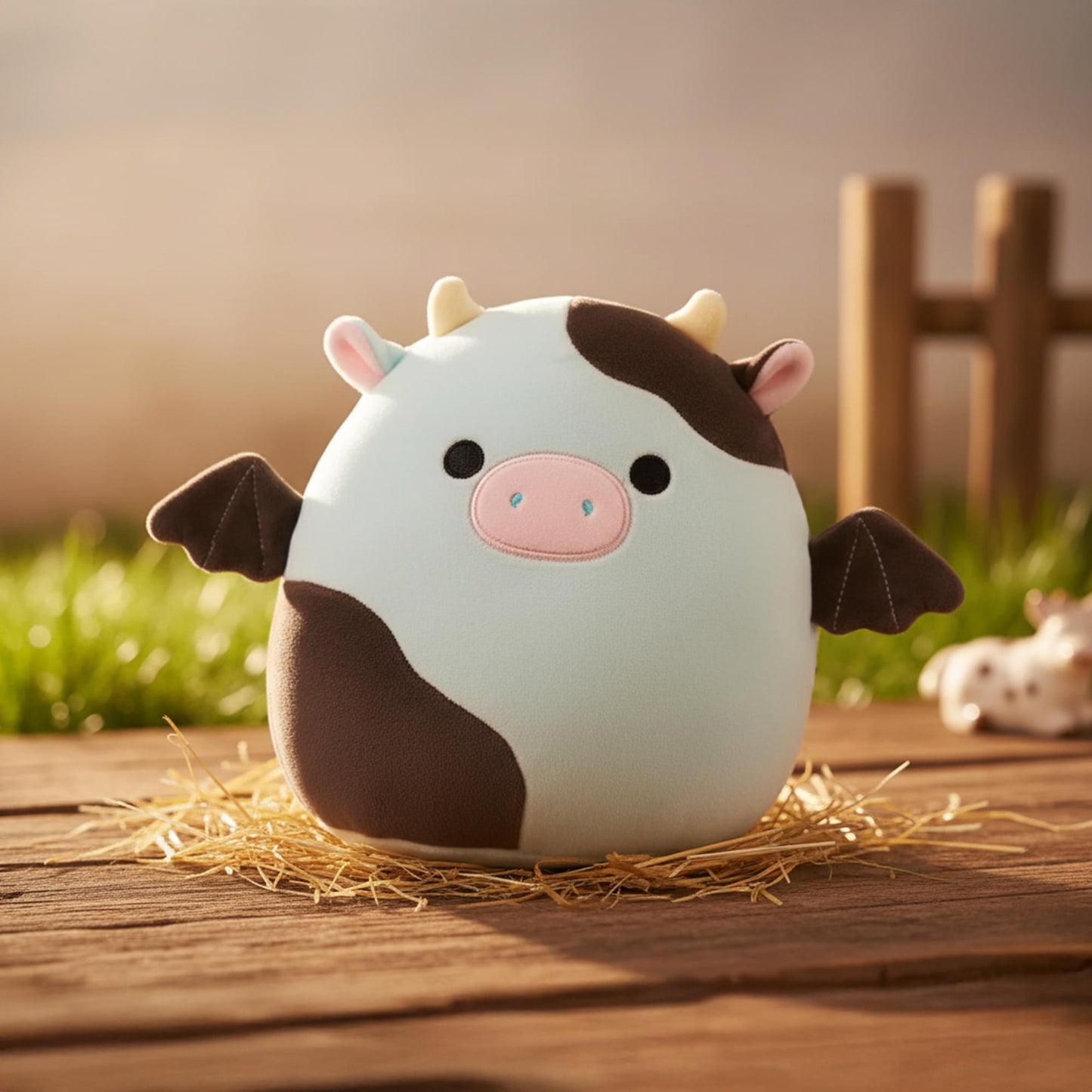 Squishmallows 8 Inch Plush | Cillian The Cow Bat