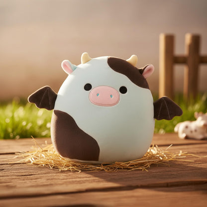 Squishmallows 8 Inch Plush | Cillian The Cow Bat