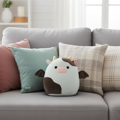 Squishmallows 8 Inch Plush | Cillian The Cow Bat
