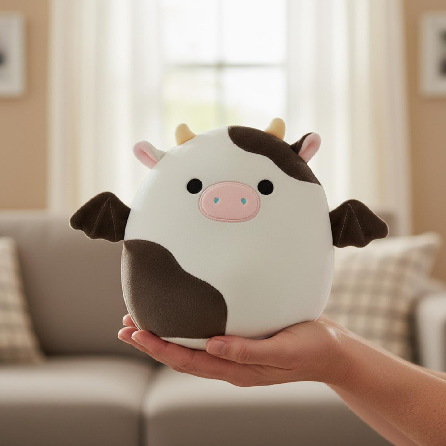 Squishmallows 8 Inch Plush | Cillian The Cow Bat