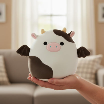 Squishmallows 8 Inch Plush | Cillian The Cow Bat