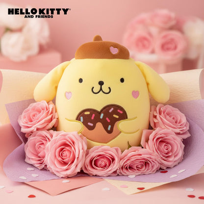 Squishmallows X Sanrio 8 Inch Plush | Valentine Pompompurin