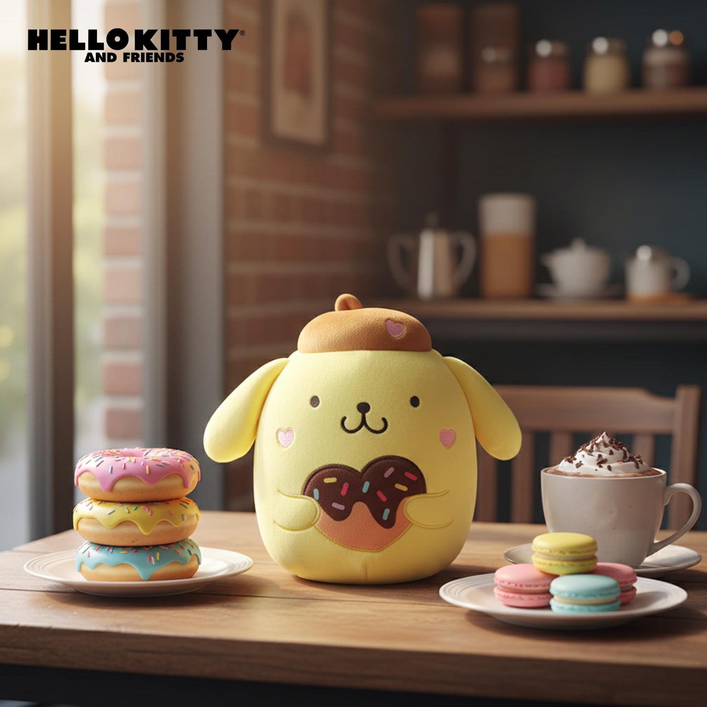 Squishmallows X Sanrio 8 Inch Plush | Valentine Pompompurin