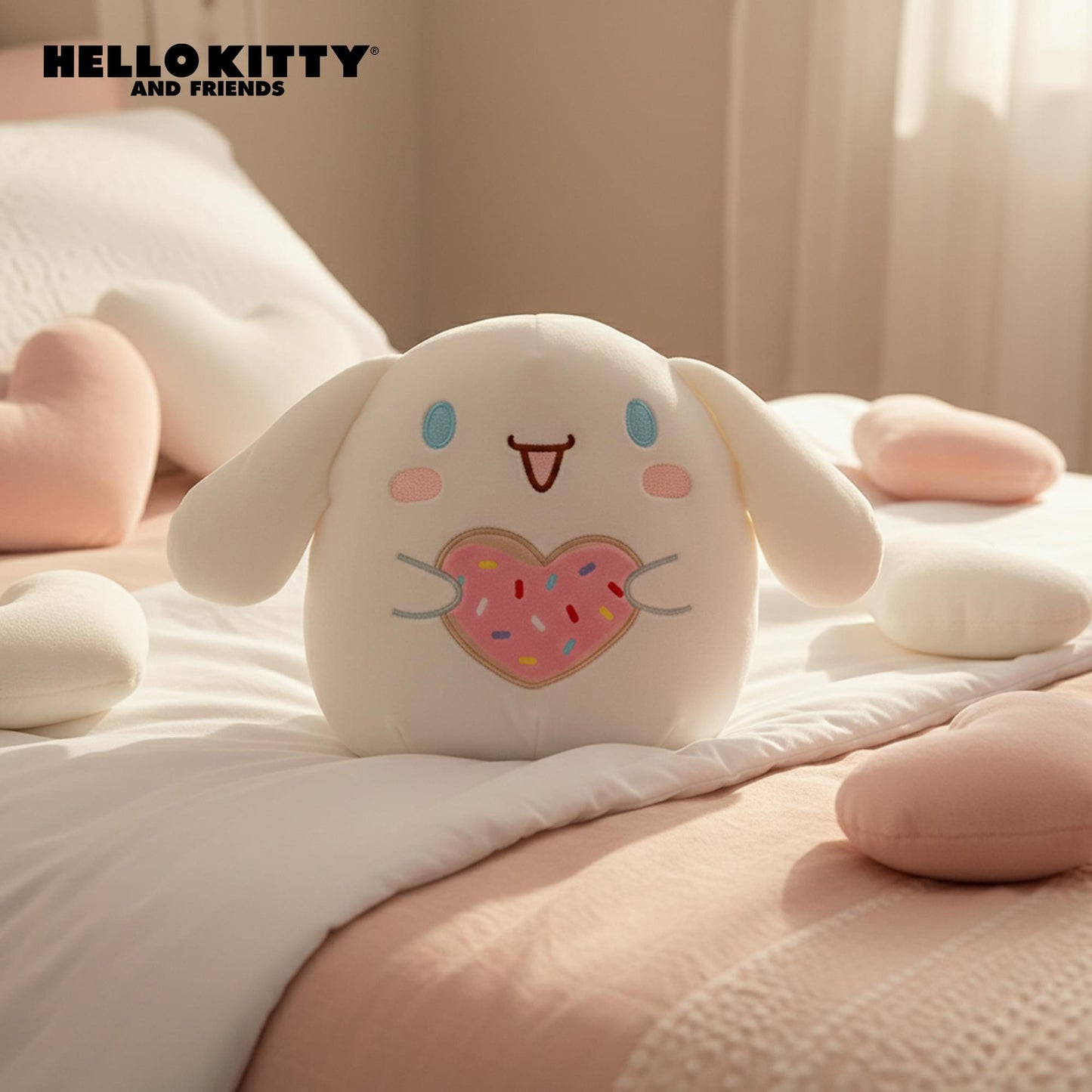 Squishmallows X Sanrio 8 Inch Plush | Valentine Cinnamoroll