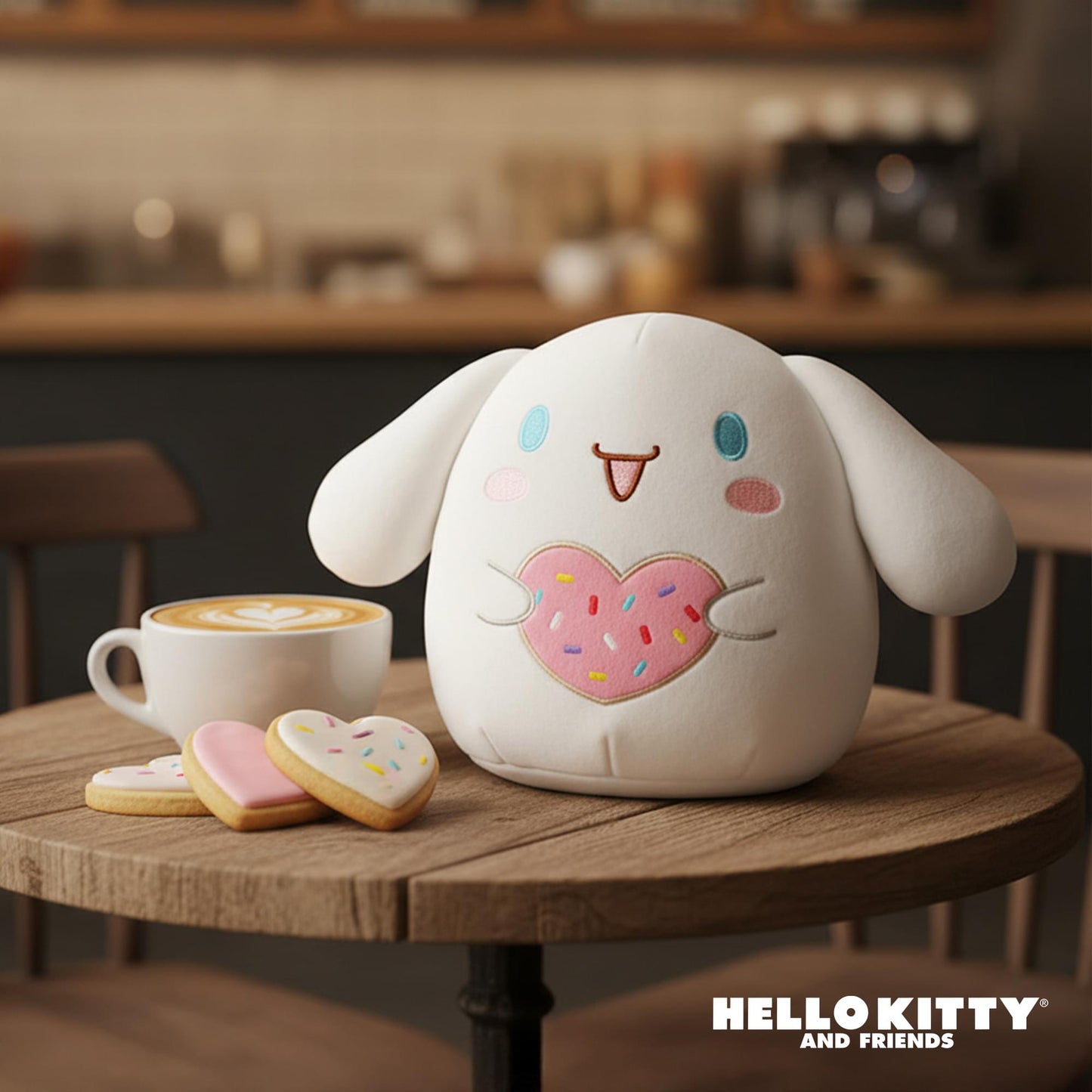 Squishmallows X Sanrio 8 Inch Plush | Valentine Cinnamoroll