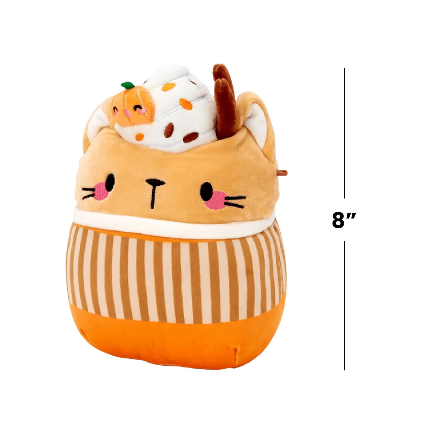 Squishmallows 8 Inch Plush | Cinda The Pumpkin Spice Latte Cat