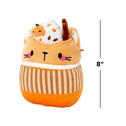 Squishmallows 8 Inch Plush | Cinda The Pumpkin Spice Latte Cat
