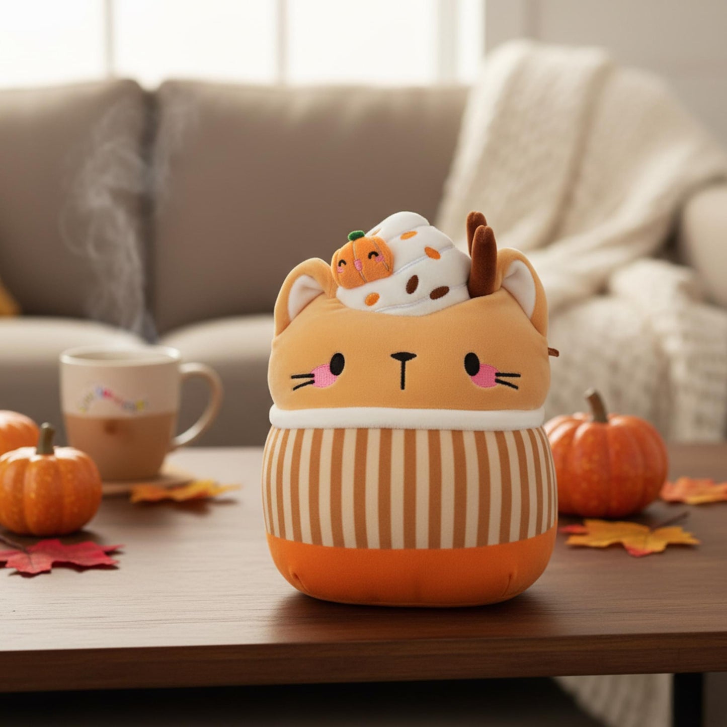 Squishmallows 8 Inch Plush | Cinda The Pumpkin Spice Latte Cat