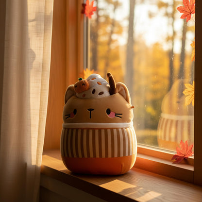 Squishmallows 8 Inch Plush | Cinda The Pumpkin Spice Latte Cat