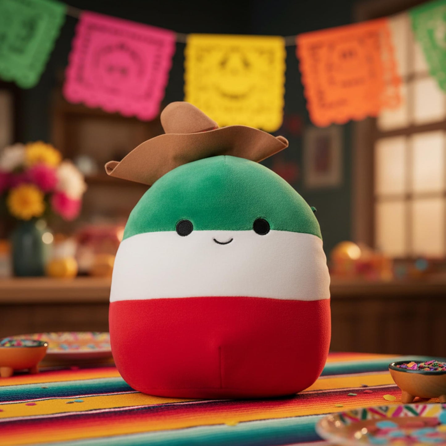 Squishmallows Fiesta Squad 8 Inch Plush | Francisco The Flag Boy