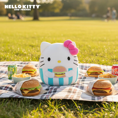 Squishmallows X Sanrio Food 8 Inch Plush | Hello Kitty With Cheeseburger