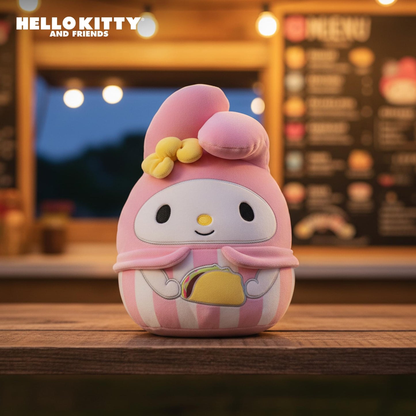 Squishmallows X Sanrio Food 8 Inch Plush | My Melody With Taco