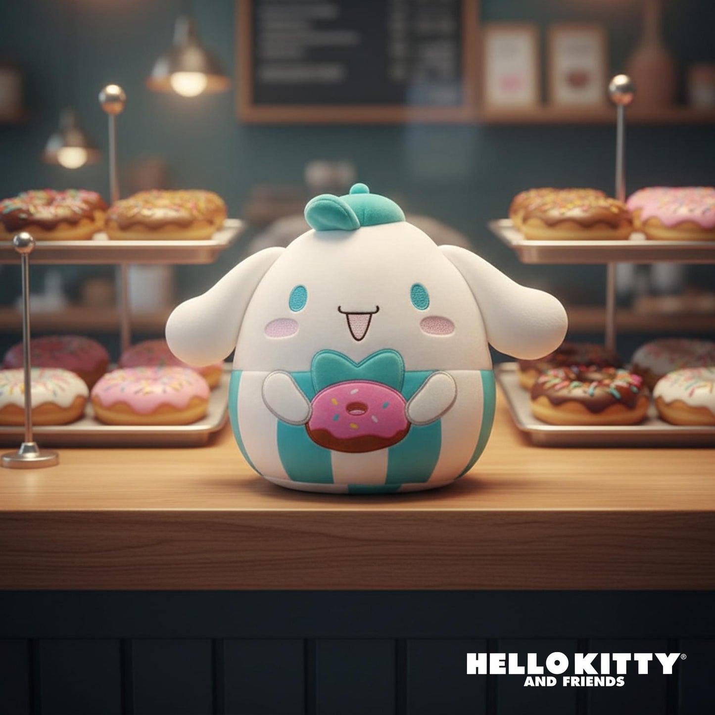 Squishmallows X Food 8 Inch Plush | Cinnamoroll With Doughnut