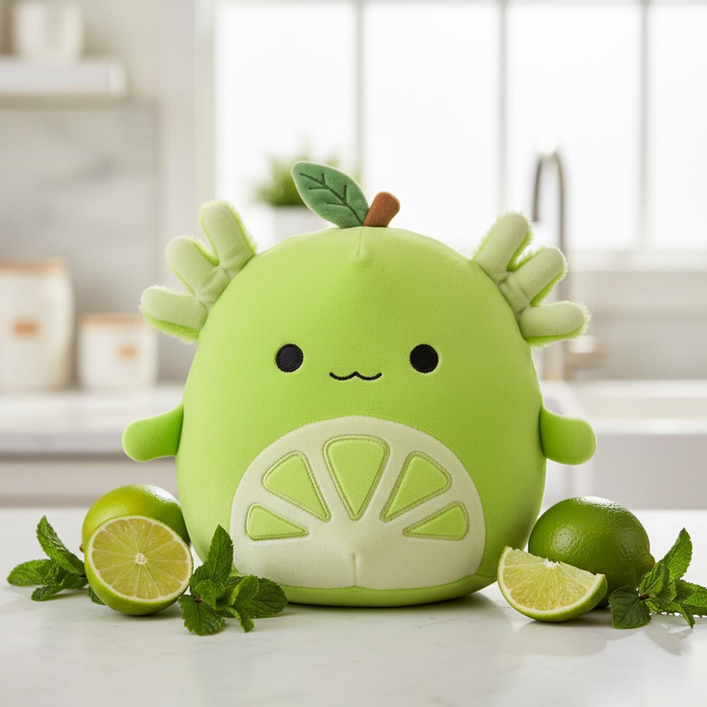 Squishmallows 8 Inch Plush | Kyler The Lime Axolotl