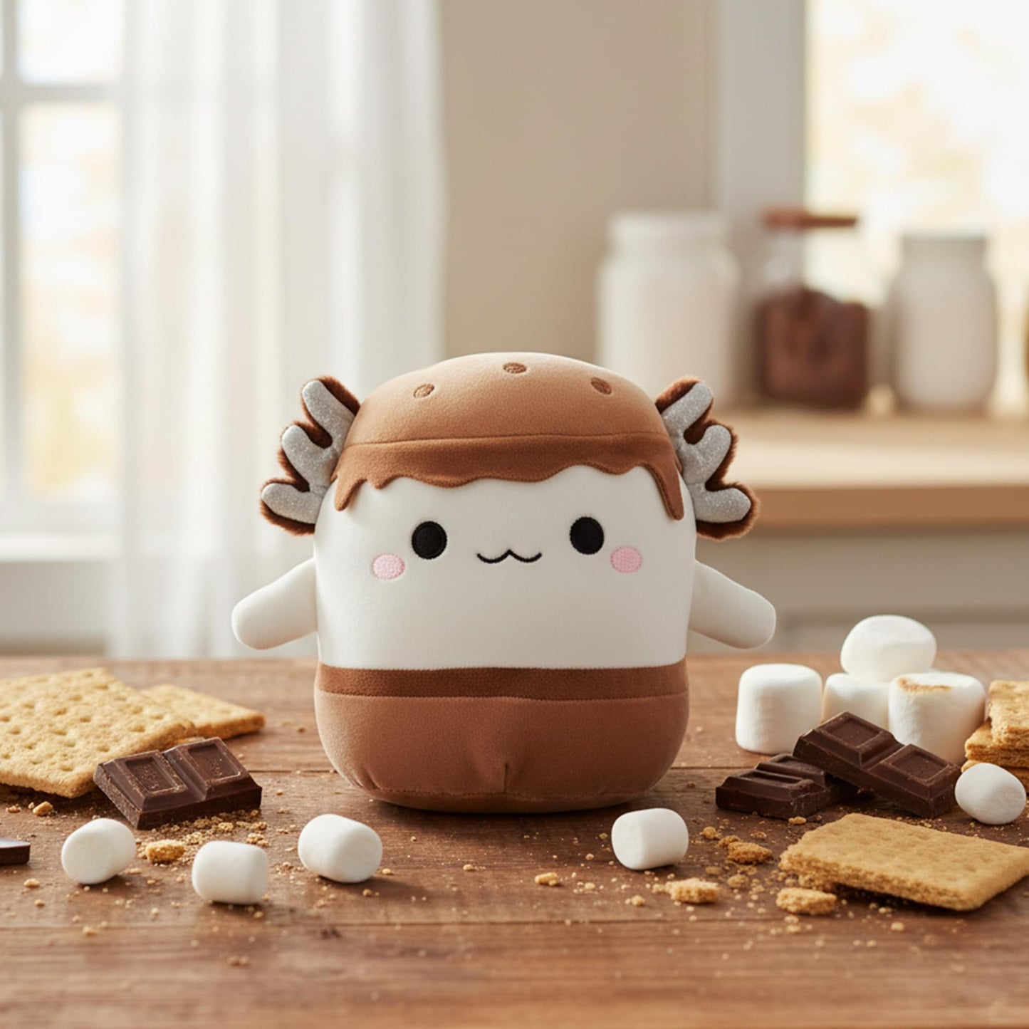 Squishmallows 8 Inch Plush | Prometheus The Axolotl S'more