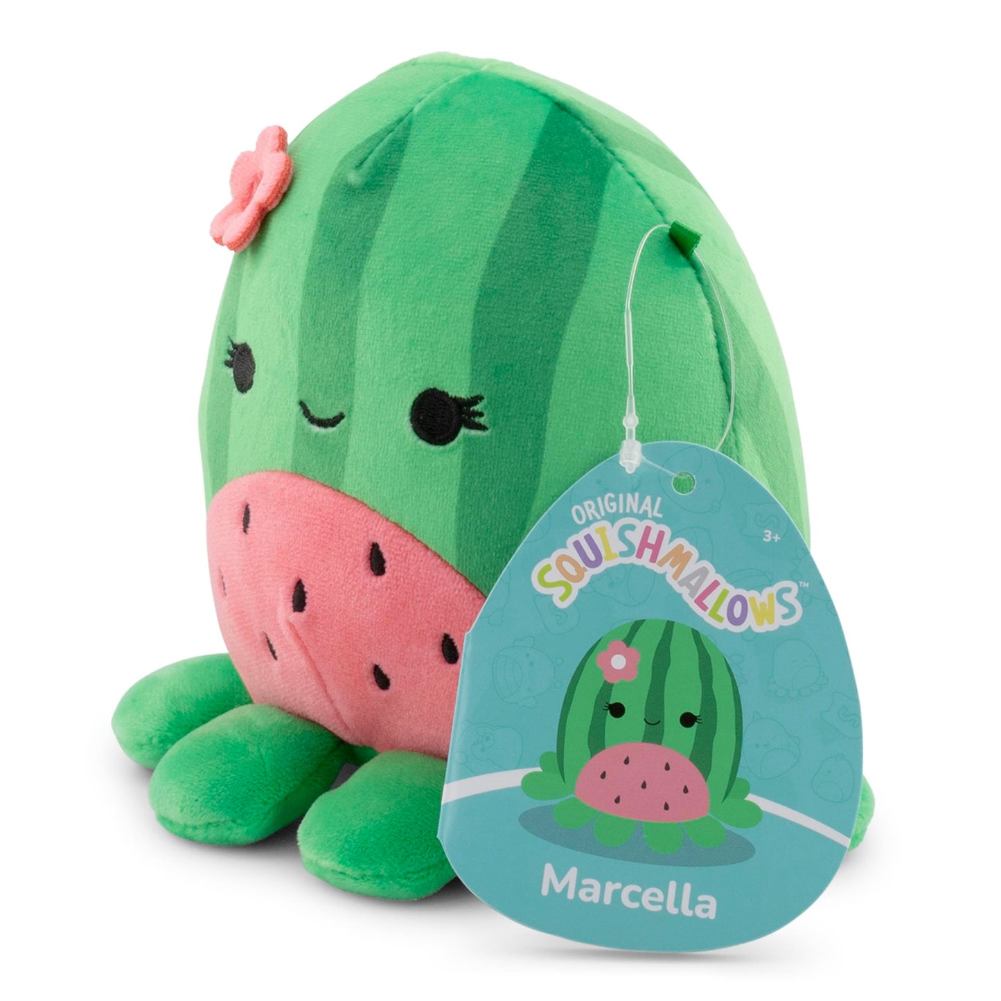 Squishmallows Fruit Hybrid Squad 5 Inch Plush | Marcella The Watermelon Octopus