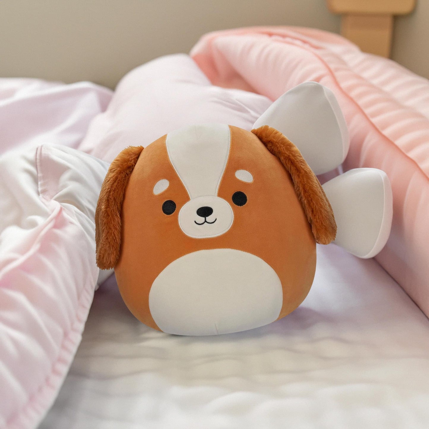 Squishmallow 12 Inch Plush | Ysabel the Brown and White Spaniel