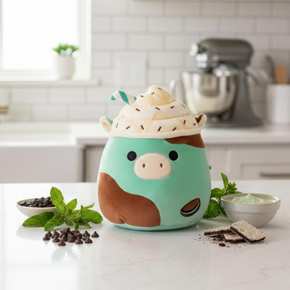 Squishmallows 8 Inch Plush | Ingeborg The Thin Mint Frappuccino Cow