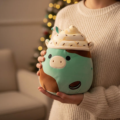 Squishmallows 8 Inch Plush | Ingeborg The Thin Mint Frappuccino Cow